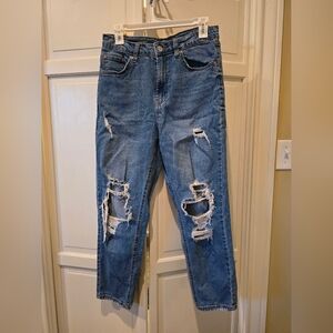 Wild Fable Women's Relaxed Distressed Denim Jeans Size 10